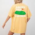 Golf Pun Above Par Teacher School Golfing Men & Women Women's Comfort Colors T-Shirt Back Print Mustard Golf Pun Above Par Teacher School Golfing Men & Women Women's Comfort Colors T-Shirt Back Print Mustard
