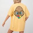 The Good Egg Teacher Halloween Costume Food Group Cute Women's Comfort Colors T-Shirt Back Print Mustard The Good Egg Teacher Halloween Costume Food Group Cute Women's Comfort Colors T-Shirt Back Print Mustard