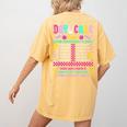 Groovy Day Care Some Days I Rock It Day Care Teacher Life Women's Comfort Colors T-Shirt Back Print Mustard