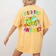 Groovy Field Trip Anyone Happy Field Day For Teachers Kids Women's Comfort Colors T-Shirt Back Print Mustard