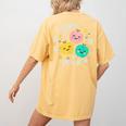 Groovy Happy To See Your Face Teacher School Appreciation Women's Comfort Colors T-Shirt Back Print Mustard Groovy Happy To See Your Face Teacher School Appreciation Women's Comfort Colors T-Shirt Back Print Mustard