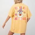 Groovy Teaching My Boos Teacher Ghost Halloween Teacher Women's Comfort Colors T-Shirt Back Print Mustard Groovy Teaching My Boos Teacher Ghost Halloween Teacher Women's Comfort Colors T-Shirt Back Print Mustard