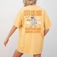 Halloween Lets Eat Kids Punctuation Teacher Women's Comfort Colors T-Shirt Back Print Mustard Halloween Lets Eat Kids Punctuation Teacher Women's Comfort Colors T-Shirt Back Print Mustard