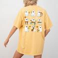 Halloween Ghost Playing Musical Instruments Music Teacher Women's Comfort Colors T-Shirt Back Print Mustard Halloween Ghost Playing Musical Instruments Music Teacher Women's Comfort Colors T-Shirt Back Print Mustard