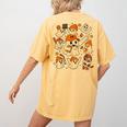Halloween PE Teacher Costume Ghost Physical Education Women's Comfort Colors T-Shirt Back Print Mustard