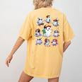 Halloween PE Teacher Ghost Playing Sports Physical Education Women's Comfort Colors T-Shirt Back Print Mustard