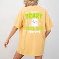 Halloween This Is My Scary Preschool Teacher Custome For Men Women Kids Women's Comfort Colors T-Shirt Back Print Mustard Halloween This Is My Scary Preschool Teacher Custome For Men Women Kids Women's Comfort Colors T-Shirt Back Print Mustard