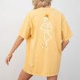 Halloween Skeleton Tap Dance Ballet Dance Teacher Women's Comfort Colors T-Shirt Back Print Mustard Halloween Skeleton Tap Dance Ballet Dance Teacher Women's Comfort Colors T-Shirt Back Print Mustard