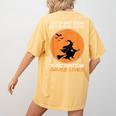 Halloween Teacher Witch Lets Eat Kids Punctuation Women's Comfort Colors T-Shirt Back Print Mustard Halloween Teacher Witch Lets Eat Kids Punctuation Women's Comfort Colors T-Shirt Back Print Mustard