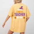 Halloween Teachers This Is My Tired Teacher Costume Women's Comfort Colors T-Shirt Back Print Mustard Halloween Teachers This Is My Tired Teacher Costume Women's Comfort Colors T-Shirt Back Print Mustard