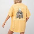 Halloween Weird Teachers Build Character Costume Men Women Women's Comfort Colors T-Shirt Back Print Mustard Halloween Weird Teachers Build Character Costume Men Women Women's Comfort Colors T-Shirt Back Print Mustard