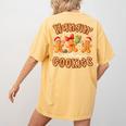 Hangin With My Cookies Gingerbread Men Women Xmas Teacher Women's Comfort Colors T-Shirt Back Print Mustard Hangin With My Cookies Gingerbread Men Women Xmas Teacher Women's Comfort Colors T-Shirt Back Print Mustard