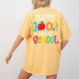 Happy 100th Day Of School Teachers 100 Days Of School Kids Women's Comfort Colors T-Shirt Back Print Mustard Happy 100th Day Of School Teachers 100 Days Of School Kids Women's Comfort Colors T-Shirt Back Print Mustard