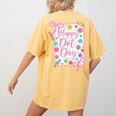 Happy Dot Day Bow Coquette For Teacher Girls Women's Comfort Colors T-Shirt Back Print Mustard Happy Dot Day Bow Coquette For Teacher Girls Women's Comfort Colors T-Shirt Back Print Mustard