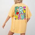 Happy Fri-Yay Friday Lovers Fun Teacher Life FriYay Weekend Women's Comfort Colors T-Shirt Back Print Mustard Happy Fri-Yay Friday Lovers Fun Teacher Life FriYay Weekend Women's Comfort Colors T-Shirt Back Print Mustard