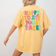 Happy To See Your Face Teacher Disco Ball Back To School Women's Comfort Colors T-Shirt Back Print Mustard Happy To See Your Face Teacher Disco Ball Back To School Women's Comfort Colors T-Shirt Back Print Mustard