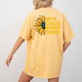 We Can Do Hard Things Kids Teacher Back To School Women's Comfort Colors T-Shirt Back Print Mustard We Can Do Hard Things Kids Teacher Back To School Women's Comfort Colors T-Shirt Back Print Mustard