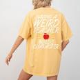 Having a Weird Teacher Builds Character School Teacher Women's Comfort Colors T-Shirt Back Print Mustard Having a Weird Teacher Builds Character School Teacher Women's Comfort Colors T-Shirt Back Print Mustard