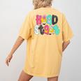 Head Start Team Homeschool Teacher Headstart Back To School Women's Comfort Colors T-Shirt Back Print Mustard Head Start Team Homeschool Teacher Headstart Back To School Women's Comfort Colors T-Shirt Back Print Mustard