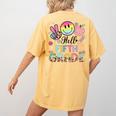 Hello 5th Grade Boy Girl Teacher Back To School 5th Grade Women's Comfort Colors T-Shirt Back Print Mustard