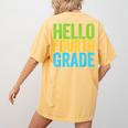 Hello Fourth Grade Shirt 4th Grade Boy Girl Student Teacher Women's Comfort Colors T-Shirt Back Print Mustard Hello Fourth Grade Shirt 4th Grade Boy Girl Student Teacher Women's Comfort Colors T-Shirt Back Print Mustard