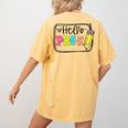 Hello Pre-K Team Preschool Teacher Kids Back To School Women's Comfort Colors T-Shirt Back Print Mustard Hello Pre-K Team Preschool Teacher Kids Back To School Women's Comfort Colors T-Shirt Back Print Mustard
