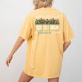 Helping Little Minds Grow One Phoneme At A Time Teacher Women's Comfort Colors T-Shirt Back Print Mustard