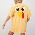 Hilarious Turkey Halloween Thanksgiving Teacher Nurse Women's Comfort Colors T-Shirt Back Print Mustard Hilarious Turkey Halloween Thanksgiving Teacher Nurse Women's Comfort Colors T-Shirt Back Print Mustard