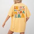 In My Homeschool Mama Era Mom Teacher Women's Comfort Colors T-Shirt Back Print Mustard In My Homeschool Mama Era Mom Teacher Women's Comfort Colors T-Shirt Back Print Mustard