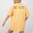Hooray It's Library Day Teacher Reader Books Back To School Women's Comfort Colors T-Shirt Back Print Mustard Hooray It's Library Day Teacher Reader Books Back To School Women's Comfort Colors T-Shirt Back Print Mustard