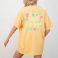 House Of Courage Flowers RCA School Teacher Student Tee Women's Comfort Colors T-Shirt Back Print Mustard