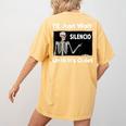 I'Ll Just Wait Until It's Quiet Spanish Teacher Halloween Men Women Kids Women's Comfort Colors T-Shirt Back Print Mustard I'Ll Just Wait Until It's Quiet Spanish Teacher Halloween Men Women Kids Women's Comfort Colors T-Shirt Back Print Mustard