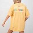 I'm That Educator They Told You About Teacher Educator Women's Comfort Colors T-Shirt Back Print Mustard