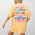 I'M That Substitute Teacher They Told Substitute Teacher Women's Comfort Colors T-Shirt Back Print Mustard I'M That Substitute Teacher They Told Substitute Teacher Women's Comfort Colors T-Shirt Back Print Mustard