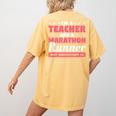 I'm A Teacher And A Marathon Runner Don't Underestimate Me Men Women Women's Comfort Colors T-Shirt Back Print Mustard I'm A Teacher And A Marathon Runner Don't Underestimate Me Men Women Women's Comfort Colors T-Shirt Back Print Mustard
