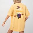 Im The Teacher Witch Halloween Matching Group Costume Women's Comfort Colors T-Shirt Back Print Mustard