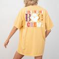 Infant Teacher Boo Crew Halloween Costume Women's Comfort Colors T-Shirt Back Print Mustard