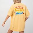 The Influence Of Great Teacher Can Never Be Erased School For Men Women Women's Comfort Colors T-Shirt Back Print Mustard The Influence Of Great Teacher Can Never Be Erased School For Men Women Women's Comfort Colors T-Shirt Back Print Mustard