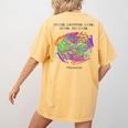 It's Fine Everything Is Fine I'm Fine Pre K Teacher Life For Men Women Girls Kids Women's Comfort Colors T-Shirt Back Print Mustard