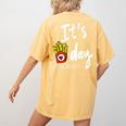 It's Fry Day Teacher Life Women's Comfort Colors T-Shirt Back Print Mustard It's Fry Day Teacher Life Women's Comfort Colors T-Shirt Back Print Mustard