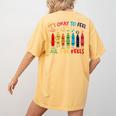 Its Okay To Feel All The Feels Mood Color Crayons Teacher Women's Comfort Colors T-Shirt Back Print Mustard Its Okay To Feel All The Feels Mood Color Crayons Teacher Women's Comfort Colors T-Shirt Back Print Mustard