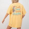 Just One More Chapter Book Reading Floral Teacher Book Lover Women's Comfort Colors T-Shirt Back Print Mustard Just One More Chapter Book Reading Floral Teacher Book Lover Women's Comfort Colors T-Shirt Back Print Mustard