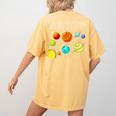 Kids Solar Systems Cute Planets Space Science Teacher School Women's Comfort Colors T-Shirt Back Print Mustard Kids Solar Systems Cute Planets Space Science Teacher School Women's Comfort Colors T-Shirt Back Print Mustard