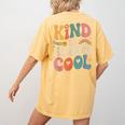 Kind Is Always Cool Teacher Graphic Tees Choose Kindness Women's Comfort Colors T-Shirt Back Print Mustard Kind Is Always Cool Teacher Graphic Tees Choose Kindness Women's Comfort Colors T-Shirt Back Print Mustard
