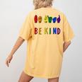 Be Kind Pride Sign Language Rainbow Teachers Interpreter ASL Women's Comfort Colors T-Shirt Back Print Mustard Be Kind Pride Sign Language Rainbow Teachers Interpreter ASL Women's Comfort Colors T-Shirt Back Print Mustard