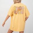 Kindergarten Teacher Fall Pumpkin Autumn Cute Women's Comfort Colors T-Shirt Back Print Mustard Kindergarten Teacher Fall Pumpkin Autumn Cute Women's Comfort Colors T-Shirt Back Print Mustard