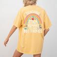 Kindergarten Teacher Tiny Humans Pre-School Teacher Women's Comfort Colors T-Shirt Back Print Mustard Kindergarten Teacher Tiny Humans Pre-School Teacher Women's Comfort Colors T-Shirt Back Print Mustard