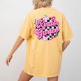 Kindergarten Teacher Women Checkered First Day Of School Women's Comfort Colors T-Shirt Back Print Mustard Kindergarten Teacher Women Checkered First Day Of School Women's Comfort Colors T-Shirt Back Print Mustard