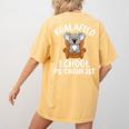 Koalafied School Psychologist Koala Lover Psychology Teacher Women's Comfort Colors T-Shirt Back Print Mustard Koalafied School Psychologist Koala Lover Psychology Teacher Women's Comfort Colors T-Shirt Back Print Mustard