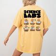 Labrador Retriever Science Labs Dog Lover Teacher Women's Comfort Colors T-Shirt Back Print Mustard